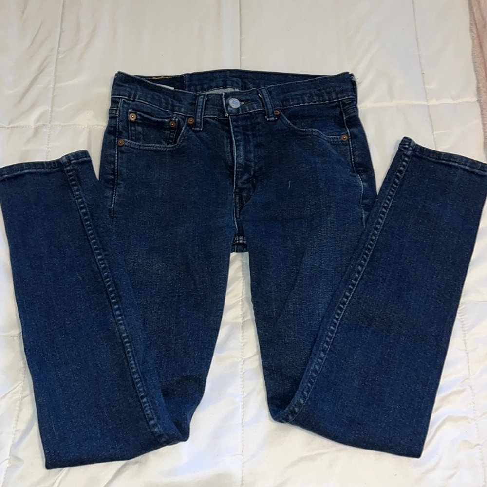 Levi’s Dark Wash Low Rise Skinny Jeans